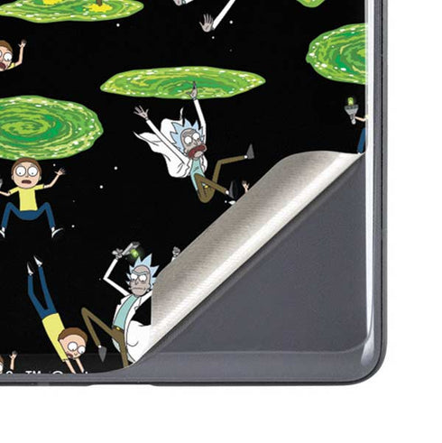Adult Swim Rick and Morty Portal Pattern Google Pixel 7a Skin